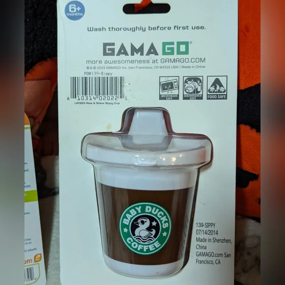 Gama Go Rise & Shine Sippy Cup, Vampire Pacifier And Raspberry Pacifier Bundle - Picture 10 of 12